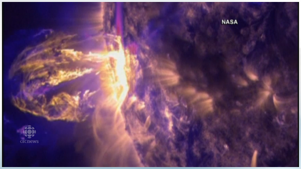 NASA Photo of Labour Day Solar Flares