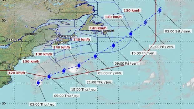 Hurricane Path Map